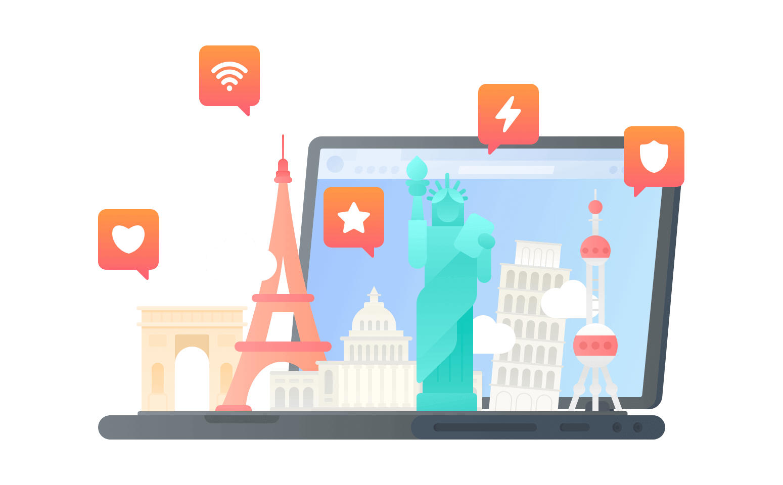 在米西太平洋群岛连接到中国的软件 - 返华VPN